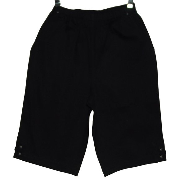 Denim+Company (d&co)Black Bermuda Shorts XXS x11"pull-on elastic high rise waist - Picture 1 of 10